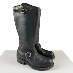 Vtg Carolina 16" Tall Engineer Linesman Harness Boots 7.5 R USA Made Steel Toe